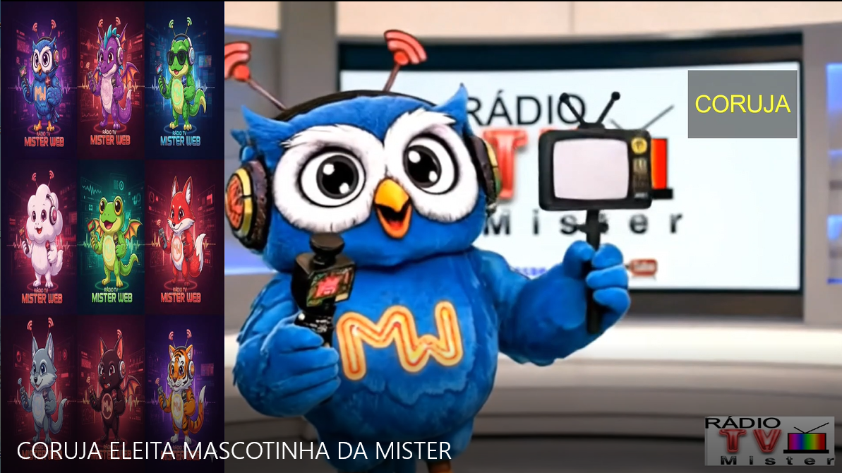 Seguidores da Rádio TV Mister Web elege Coruja como nova mascote oficial da emissora